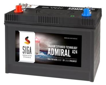 SIGA Admiral Bootsbatterie 70Ah 12V